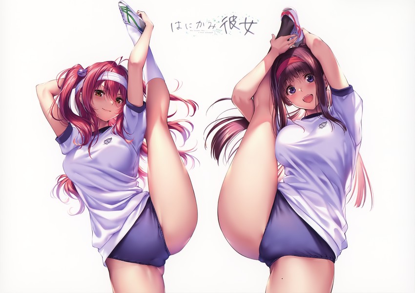 shizuki neru and hinoura nanaka (hanikami kanojo) drawn by piromizu