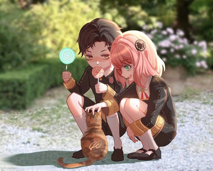 anya and damian desmond (spy x family) drawn by emalfire0312