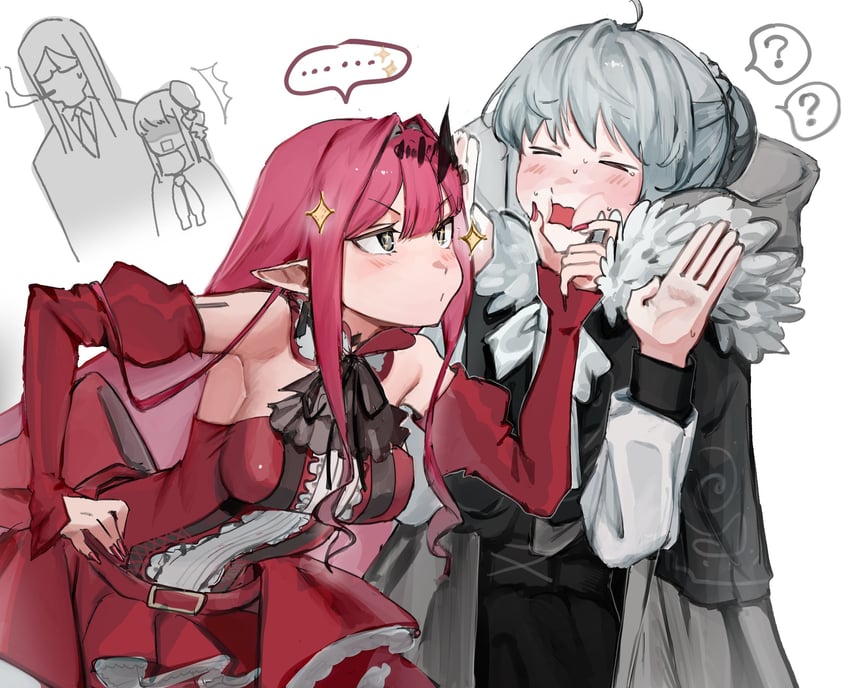 baobhan sith, waver velvet, reines el-melloi archisorte, lord el-melloi ii, and gray (fate and 1 more) drawn by tokoni_fusu