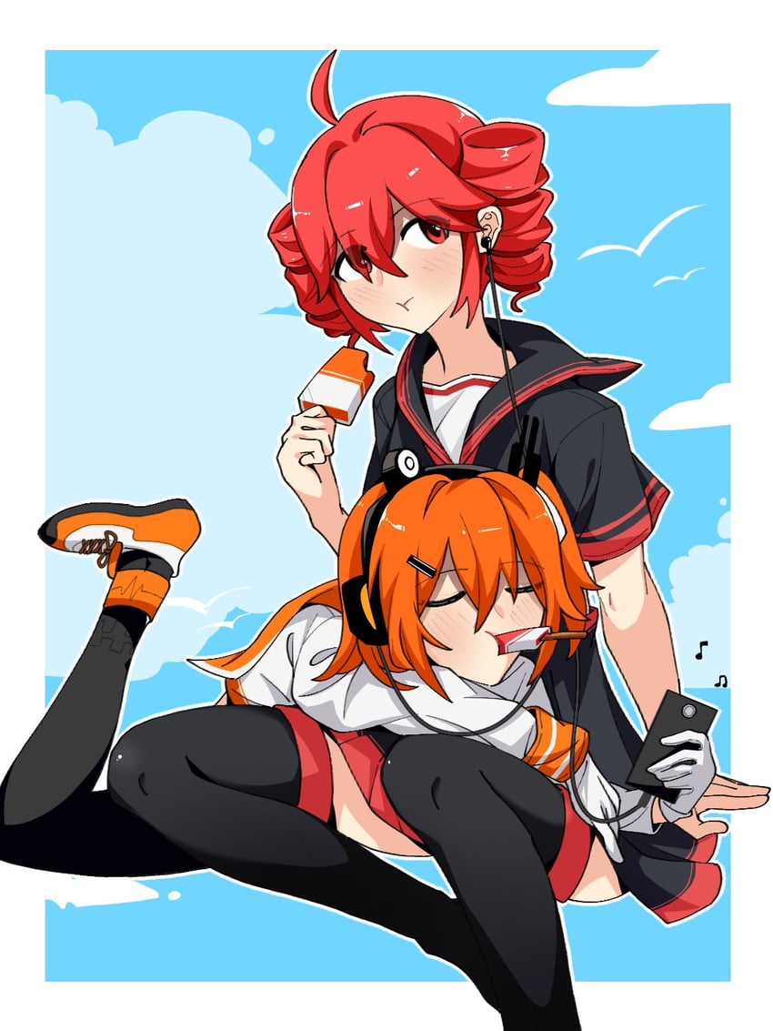 kasane teto and adachi rei (utau and 1 more) drawn by yi_xing_luren