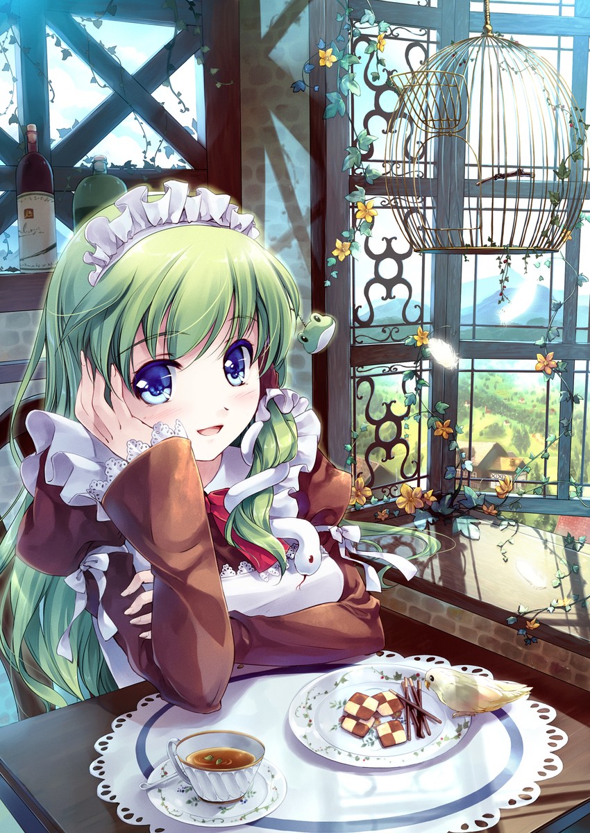 kochiya sanae (touhou) drawn by miyase_mahiro