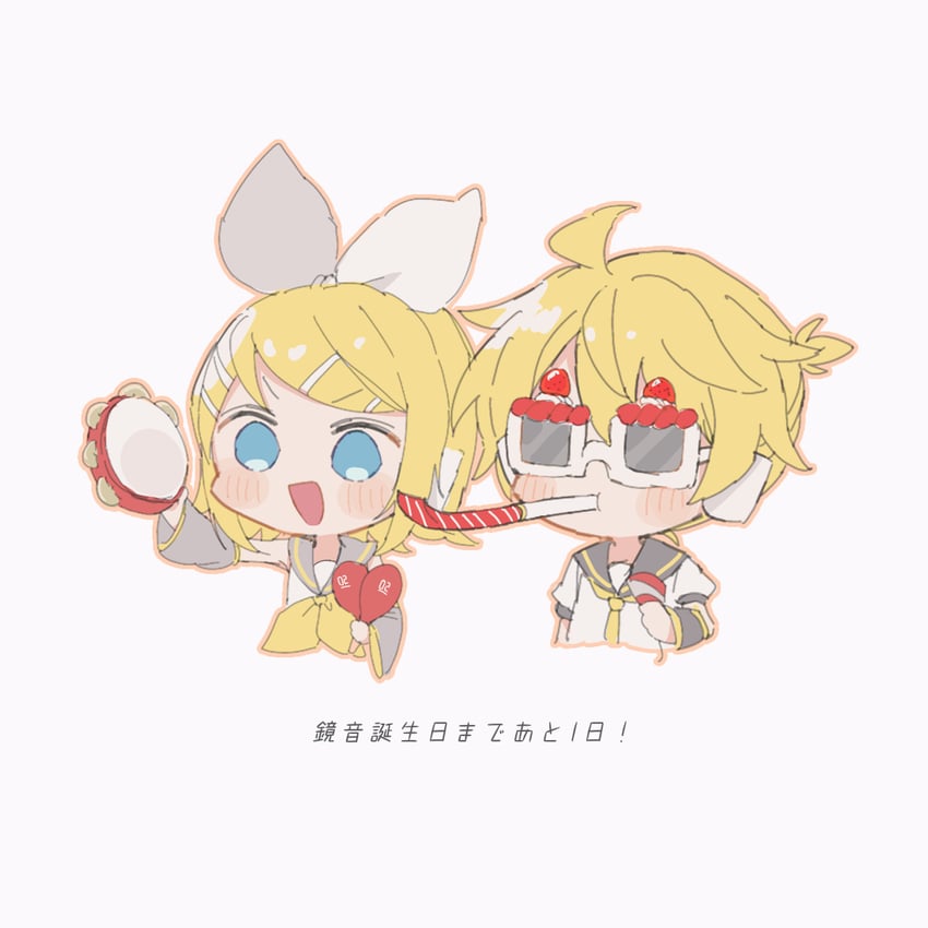 kagamine rin and kagamine len (vocaloid) drawn by tono_kabeuchi