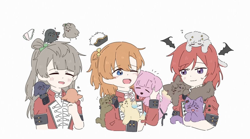 nishikino maki, hinoshita kaho, fujishima megumi, minami kotori, otomune kozue, and 7 more (love live! and 2 more) drawn by zueka27