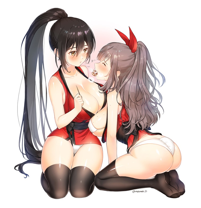 shirase sakuya and tsukioka kogane (idolmaster and 1 more) drawn by melo_(meromero)