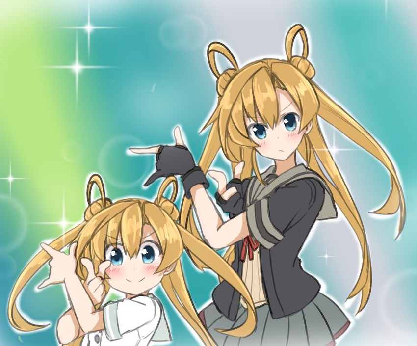 abukuma and abukuma kai ni (kantai collection and 1 more) drawn by atsushi_(aaa-bbb)
