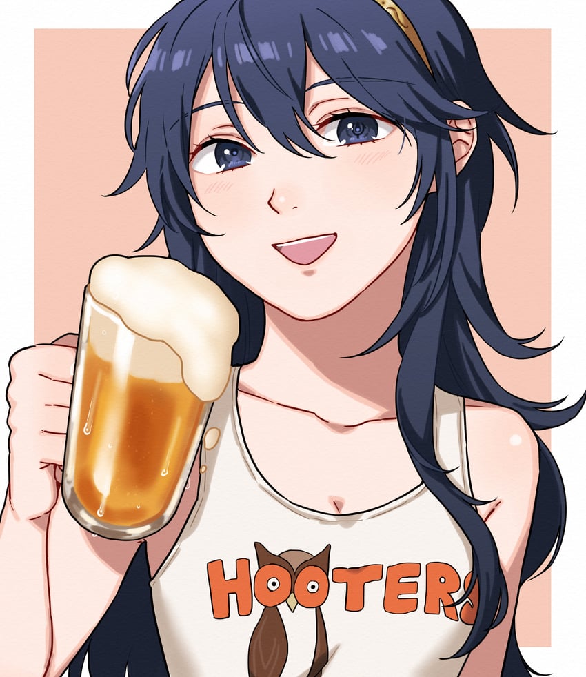 lucina and hootie the owl (fire emblem and 2 more) drawn by shamu_(peach11_01)