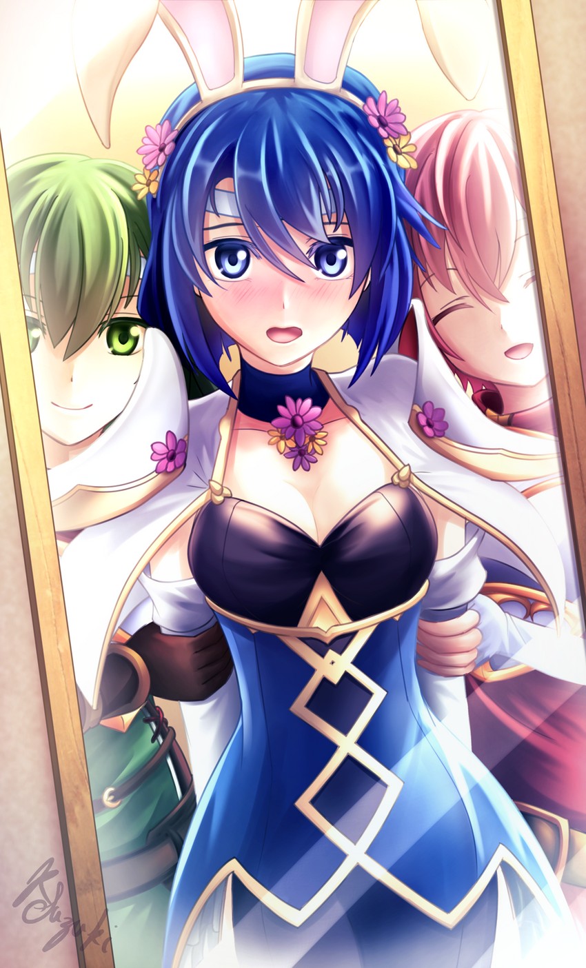 palla, catria, and est (fire emblem and 2 more) drawn by ryo-suzuki