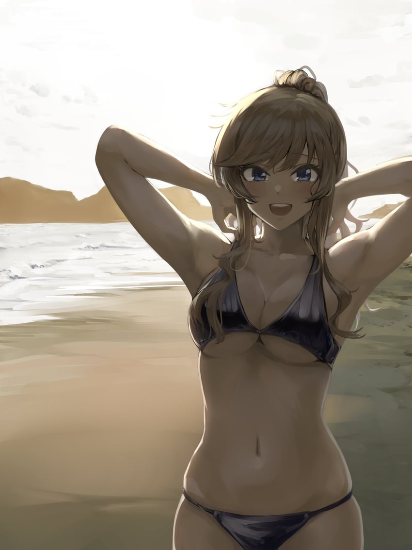 ohtsuki yui (idolmaster and 1 more) drawn by lamp_p9