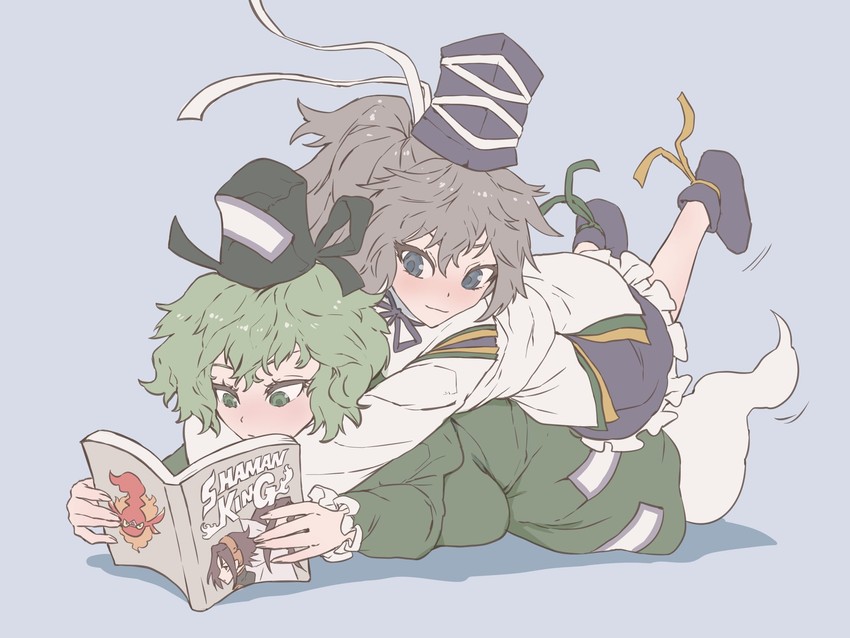mononobe no futo and soga no tojiko (touhou and 1 more) drawn by senmura