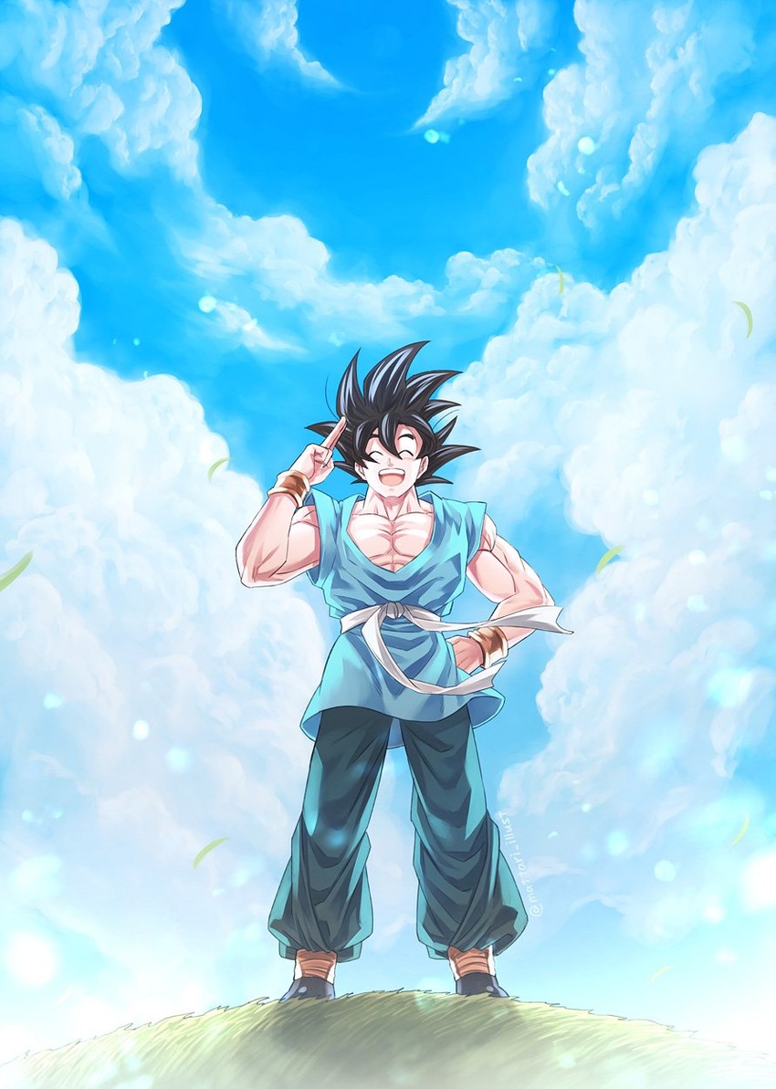 son goku (dragon ball and 1 more) drawn by mattari_illust