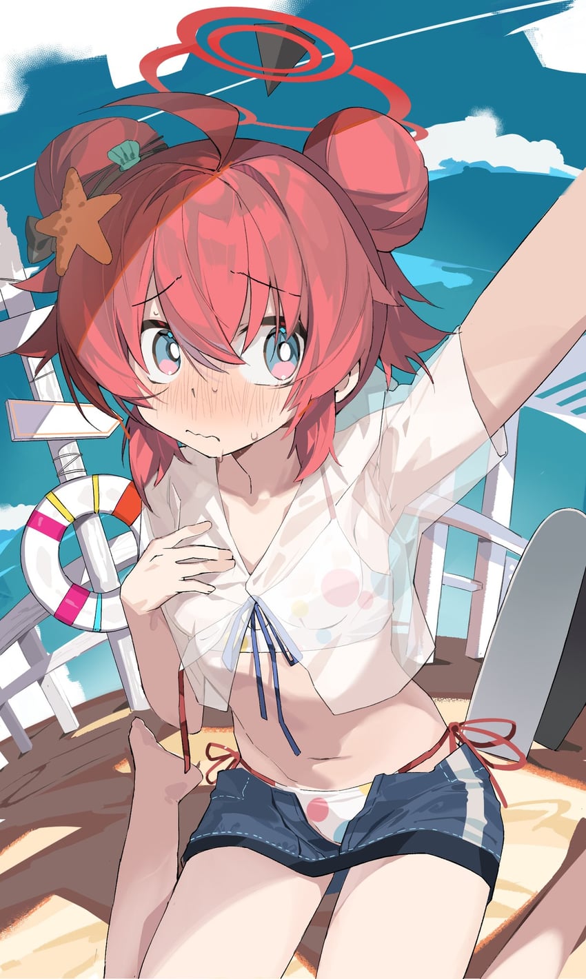 maki (blue archive) drawn by b_zhan_cm_yang