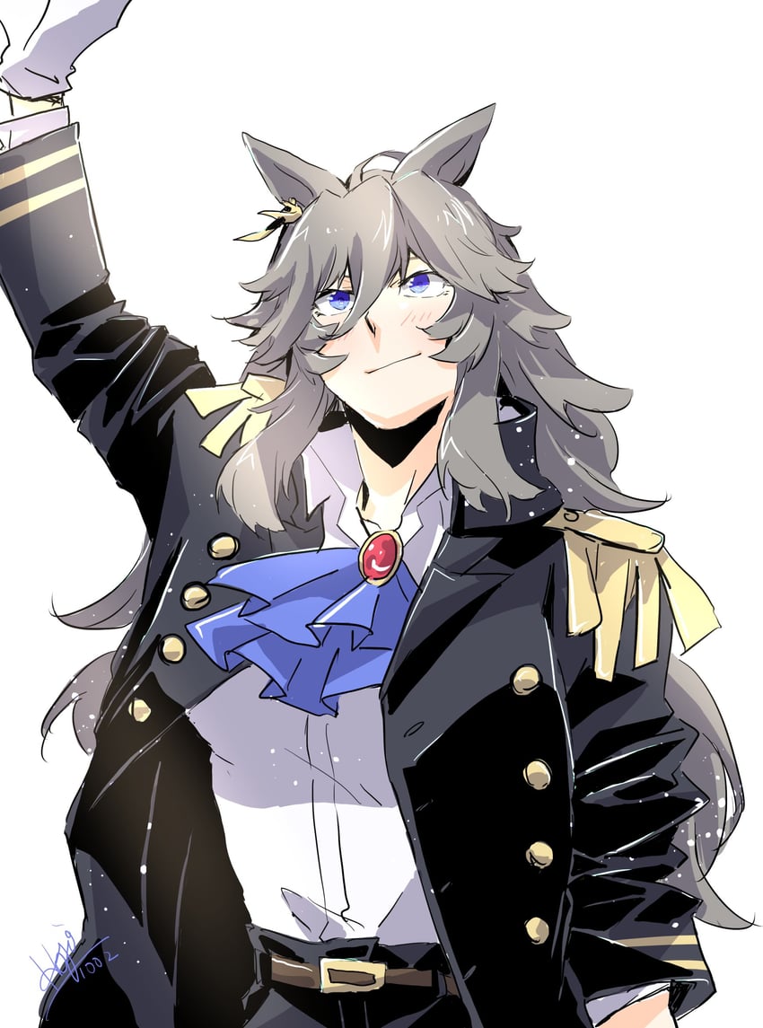 perry steam (umamusume and 1 more) drawn by akiduki_(gundogs)