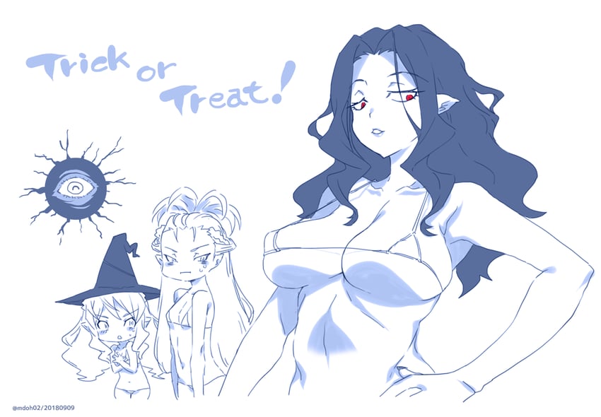 backbeard, agnes, carmilla, and adele (gegege no kitarou) drawn by mudou_eichi