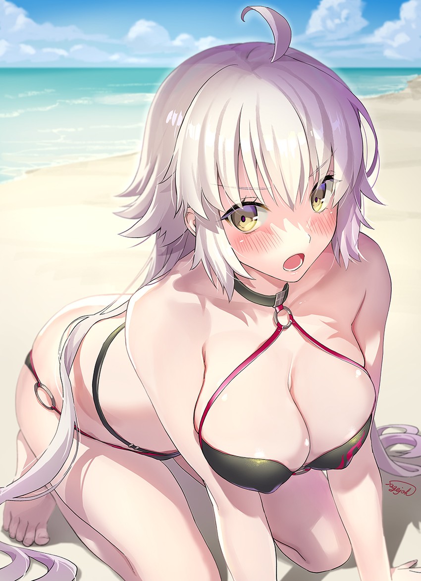 jeanne d'arc alter (fate and 1 more) drawn by sage_joh