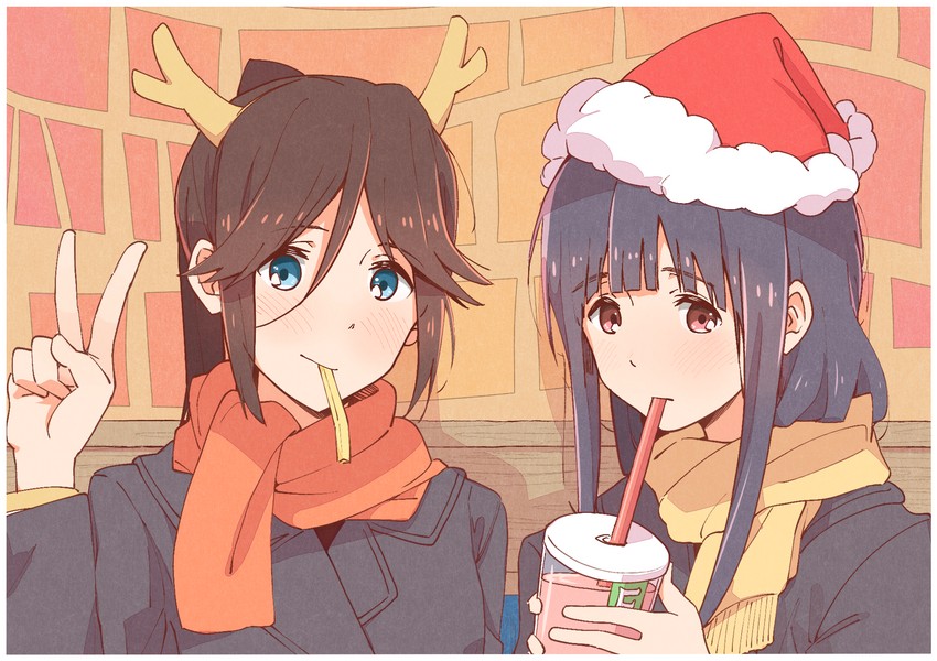 yoroizuka mizore and kasaki nozomi (hibike! euphonium and 1 more) drawn by sawara65