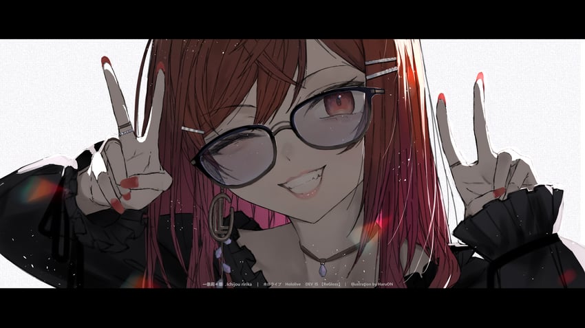 ichijou ririka (hololive and 1 more) drawn by haru_on