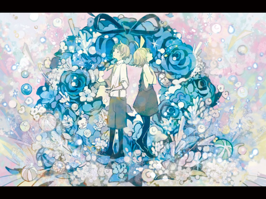 kagamine rin and kagamine len (vocaloid) drawn by 24_(24phage)