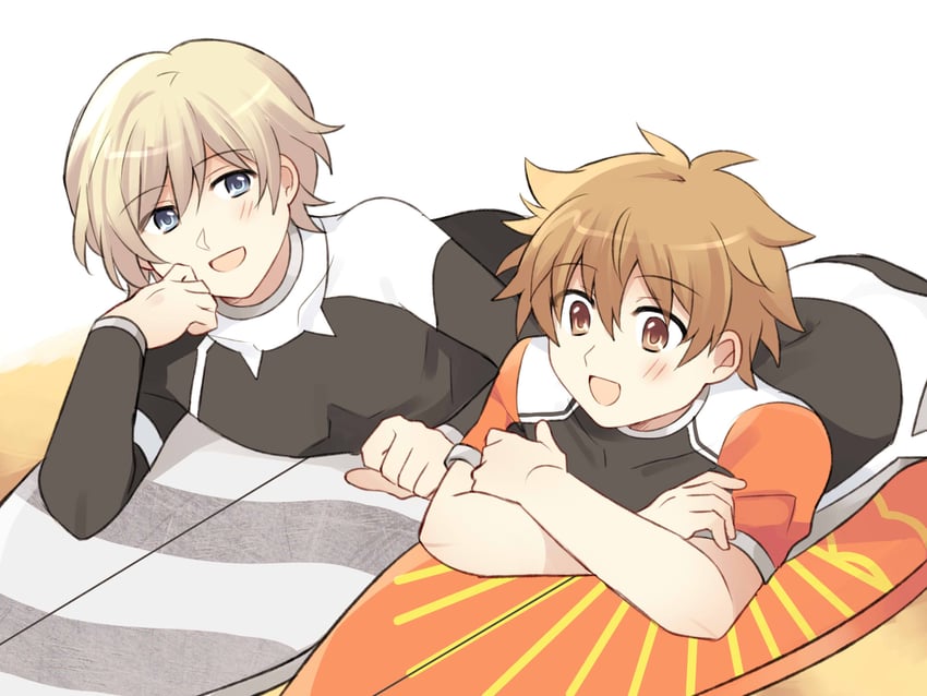 akitsuki shou and hinaoka masaki (wave!! surfing yappe!!) drawn by mamibakuhatu