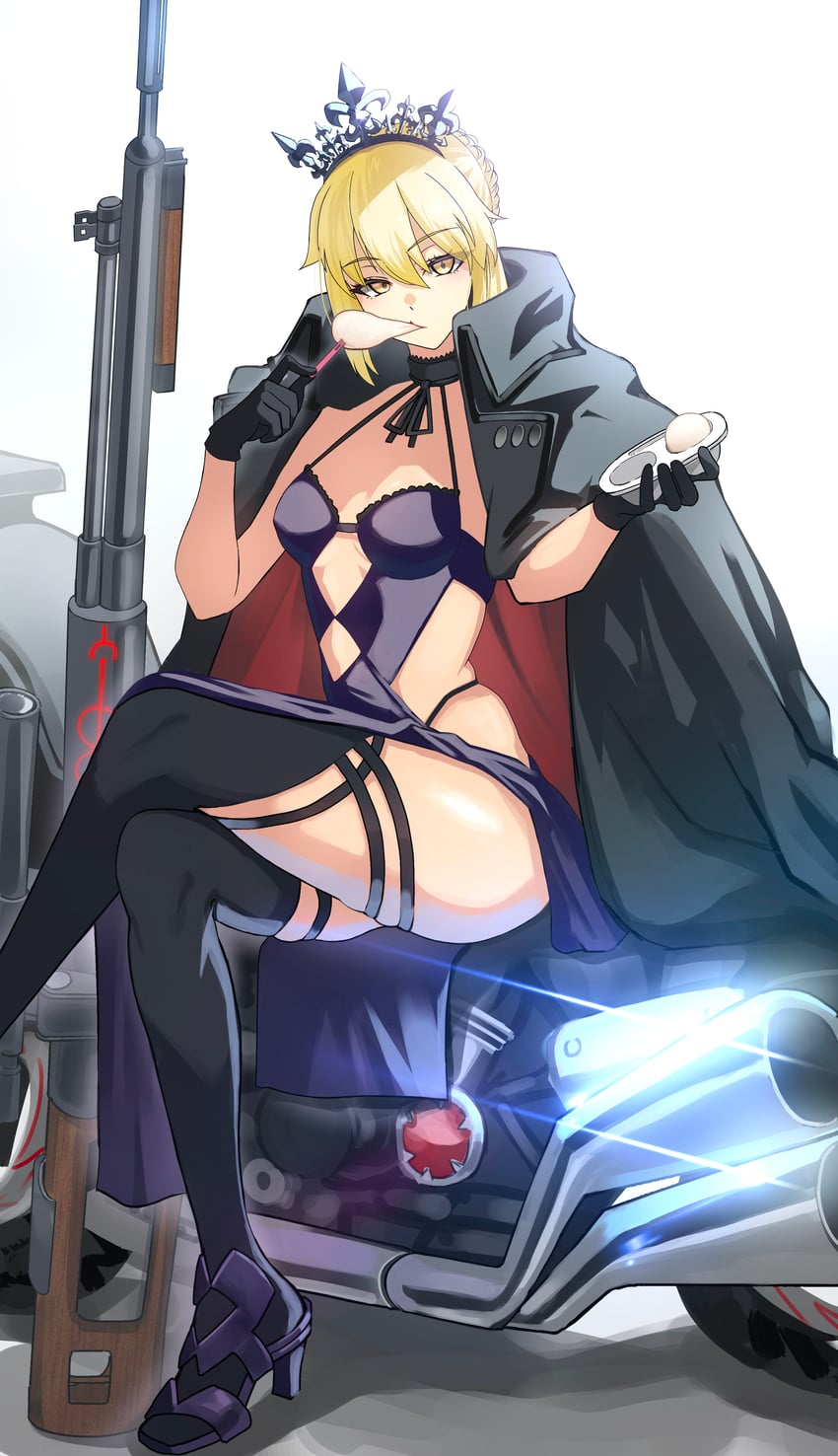artoria pendragon and saber alter (fate and 1 more) drawn by shibao_aoyama