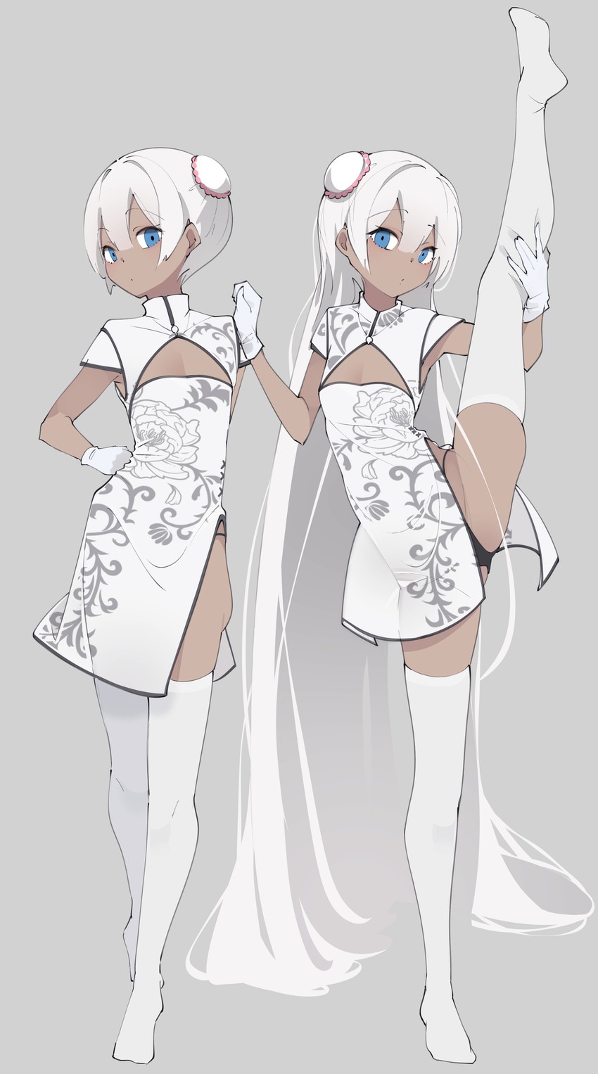 kasshoku-chan (original) drawn by unimon_e