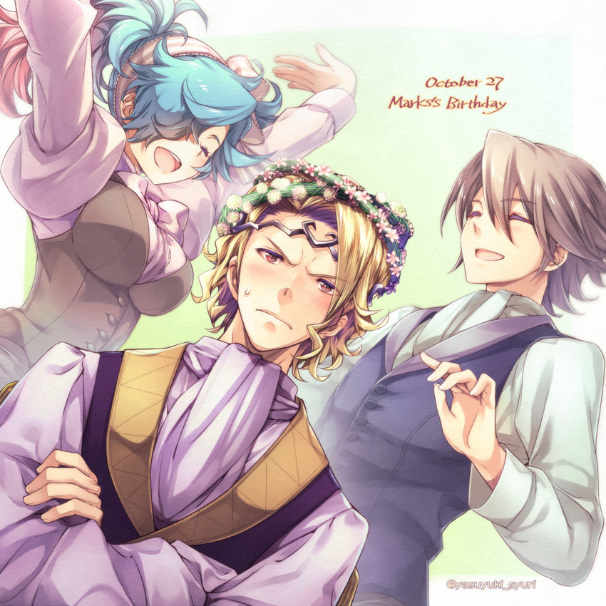 xander, peri, and laslow (fire emblem and 1 more) drawn by shuri_yasuyuki