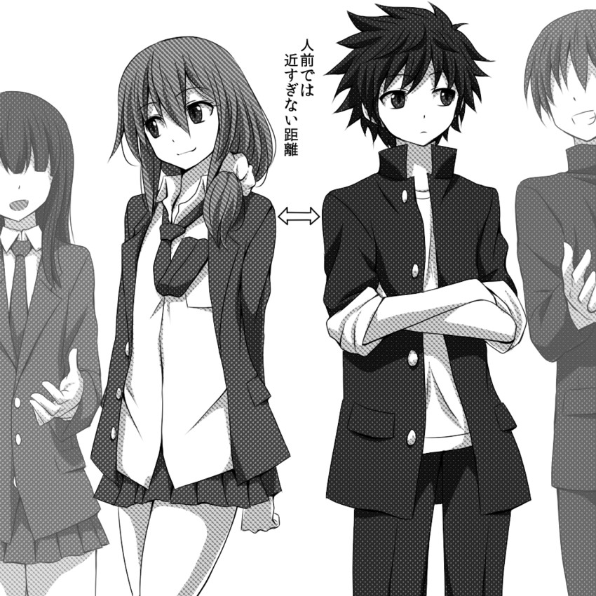 gotoba sora and sanada tatsuki (innocent red) drawn by watarui
