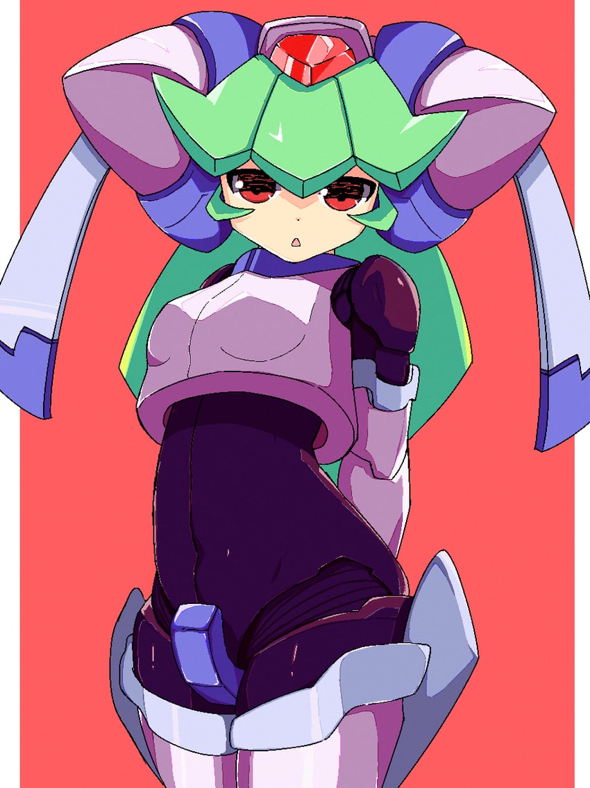 pandora and model w (mega man and 1 more) drawn by kurokimono001