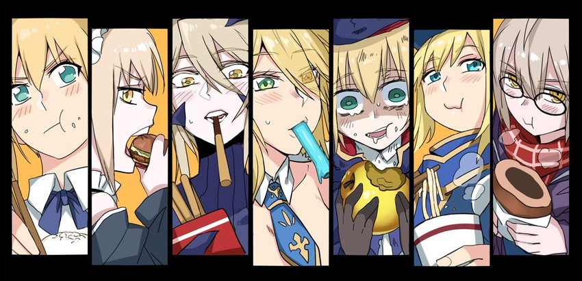 artoria pendragon, saber, saber alter, artoria caster, mysterious heroine x alter, and 1 more (fate and 2 more) drawn by dos_(james30226)