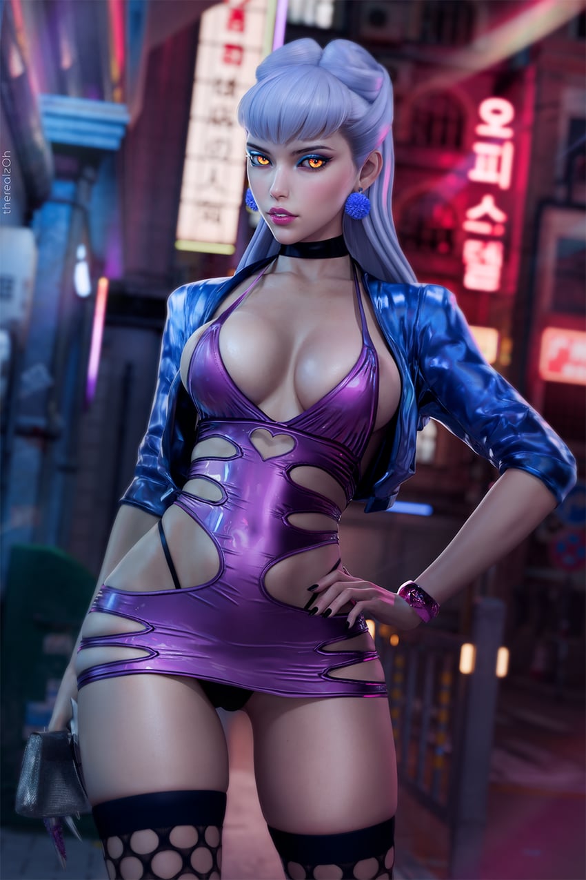 evelynn and k/da all out evelynn (league of legends) drawn by zoh