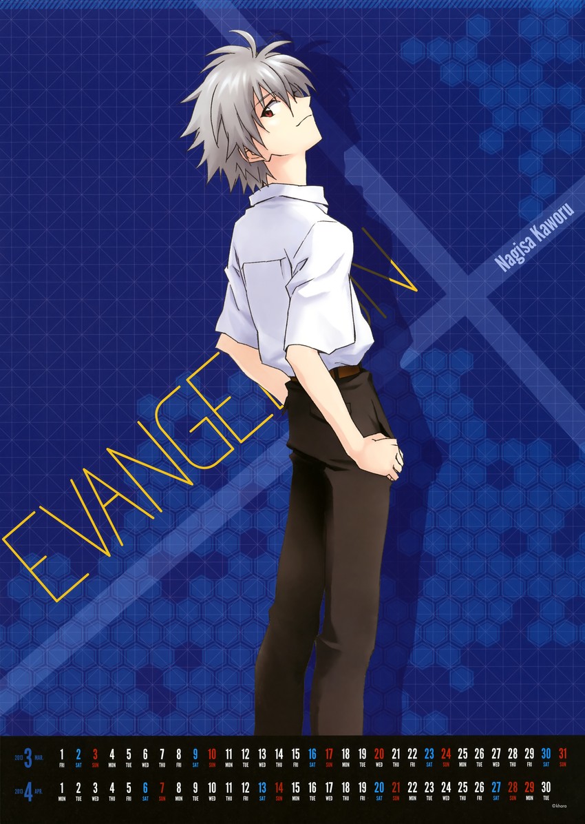 nagisa kaworu (neon genesis evangelion and 1 more)