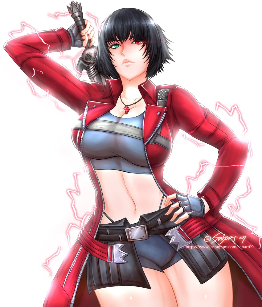 dante and lady (devil may cry and 1 more) drawn by sabart09