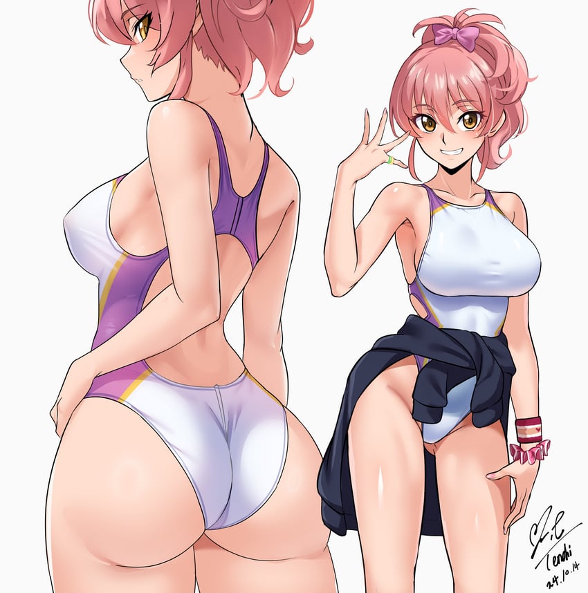 jougasaki mika (idolmaster and 1 more) drawn by yoo_tenchi
