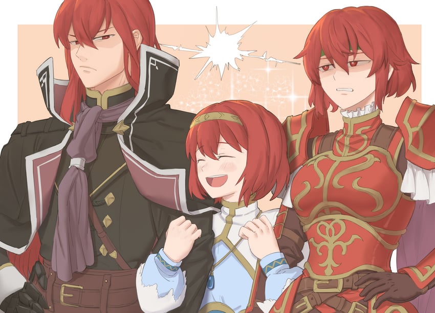 minerva, maria, and michalis (fire emblem and 2 more) drawn by ebinku