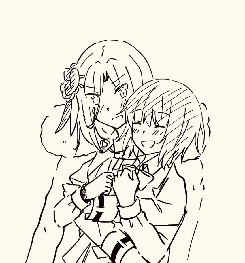 aoi erika and minase ichigo (heaven burns red) drawn by nemu1423