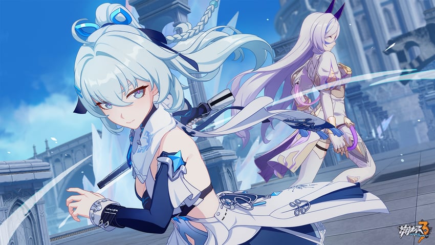 misteln schariac and shigure kira (honkai and 1 more)
