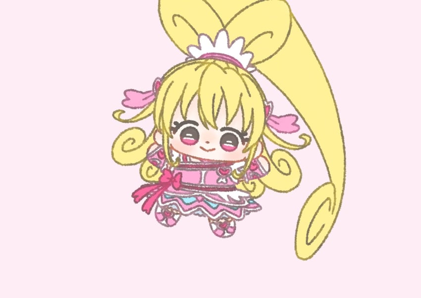 aida mana and cure heart (precure and 1 more) drawn by ichigo_usuhana