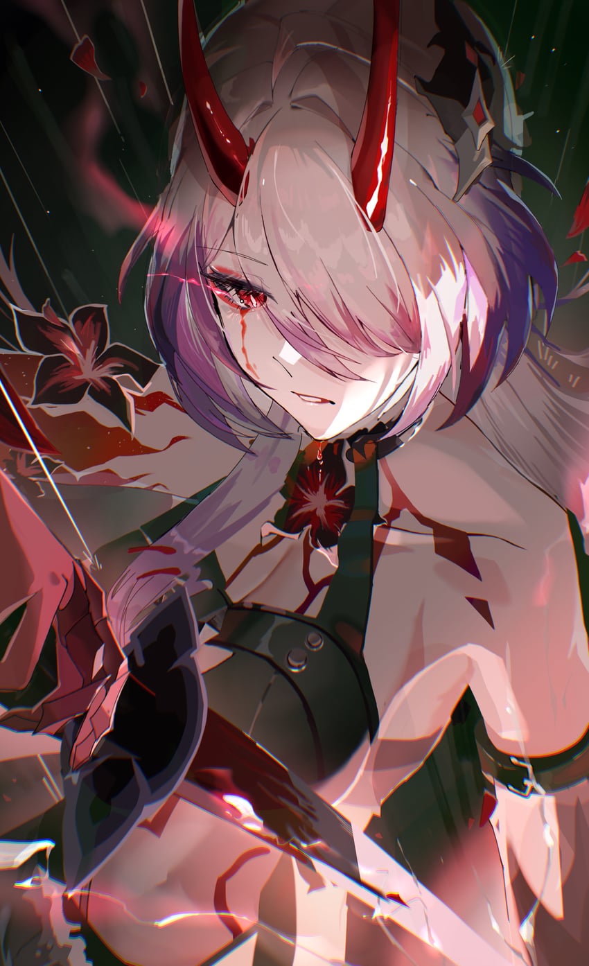 acheron (honkai and 1 more) drawn by ra_nun777