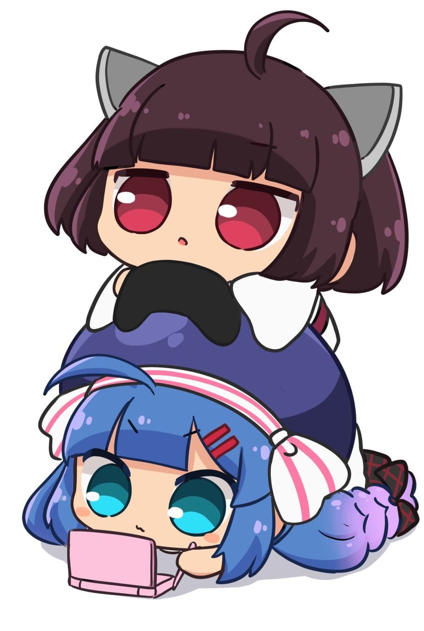touhoku kiritan and otomachi una (voiceroid and 1 more) drawn by nontao