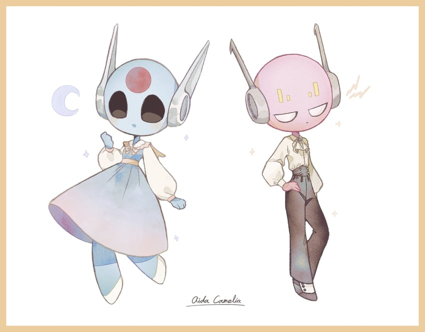 looks to the moon and five pebbles (rain world) drawn by aida_(aidacamelia0516)