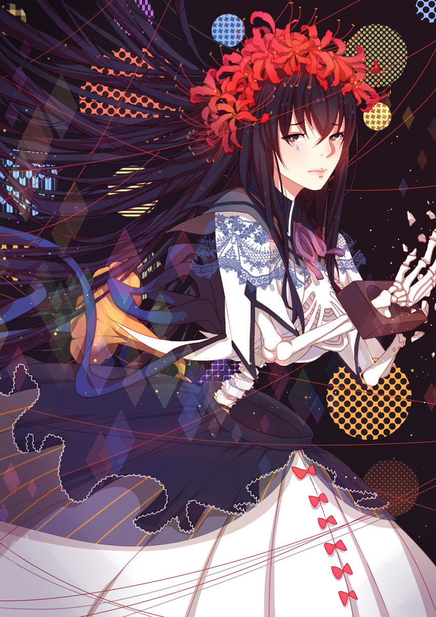 akemi homura and homulilly (mahou shoujo madoka magica and 1 more) drawn by mame_(yangqi787)