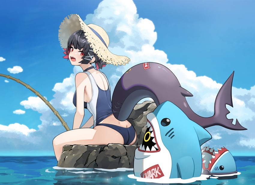 ellen joe and sharkboo (zenless zone zero) drawn by wellsy