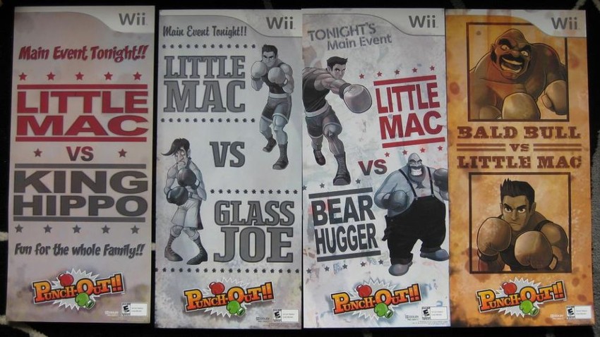 little mac, glass joe, bear hugger, and bald bull (punch-out!!)