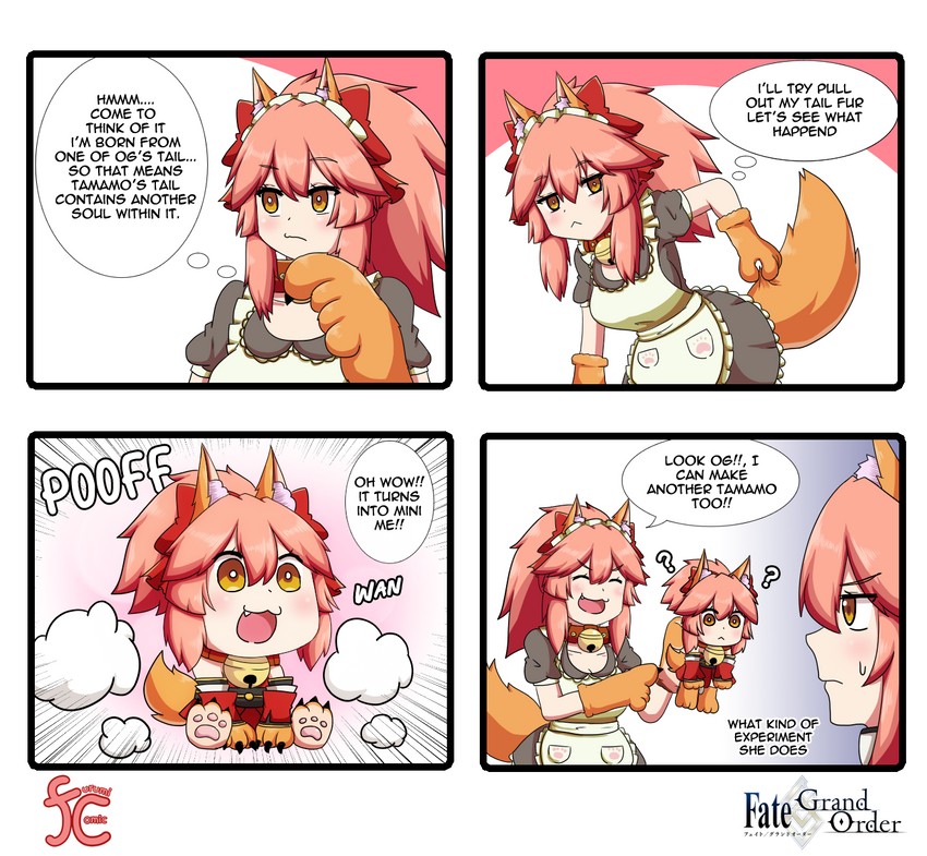 tamamo, tamamo no mae, and tamamo cat (fate and 1 more) drawn by keita_naruzawa