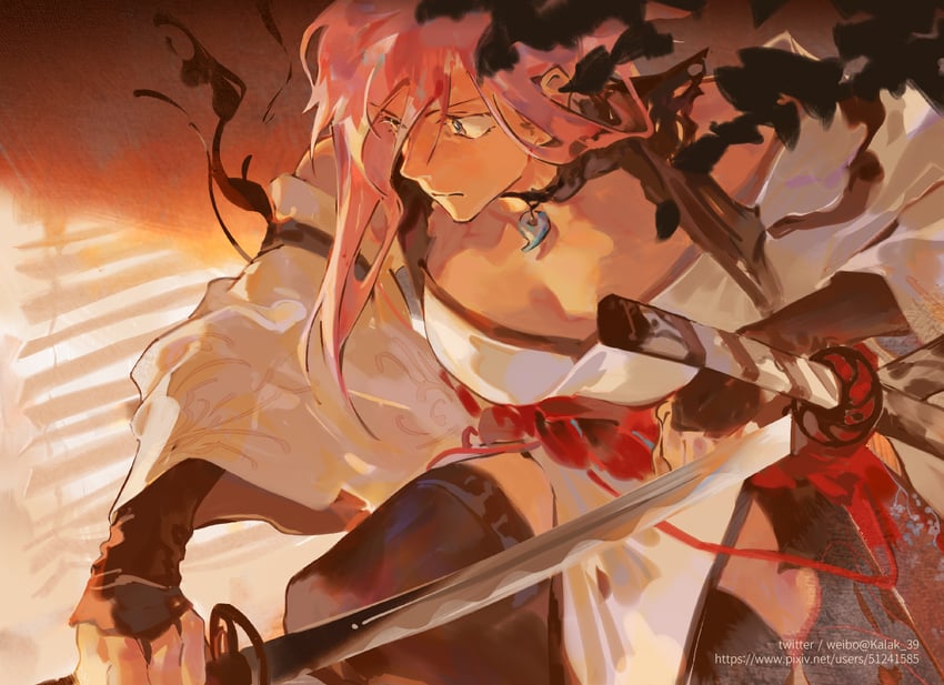 miyamoto musashi (fate and 1 more) drawn by kalak_39