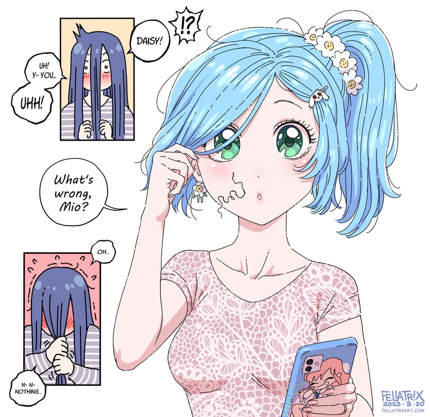 daisy and mio (original) drawn by fellatrix