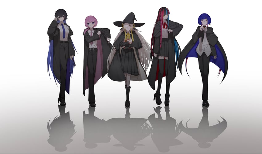 isekaijoucho, kaf, rim, koko, and harusaruhi (kamitsubaki studio) drawn by aqui2002