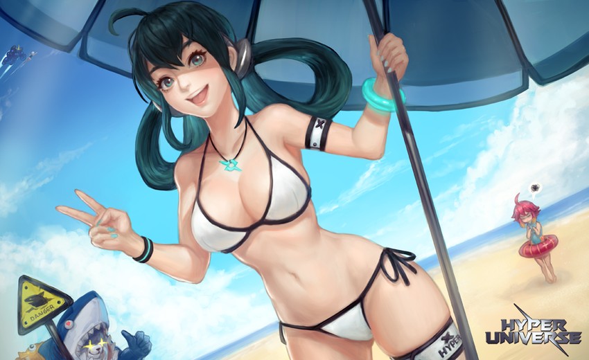 jennifer, zet, yuna, pinky, and arslan (hyper universe) drawn by artnohearts
