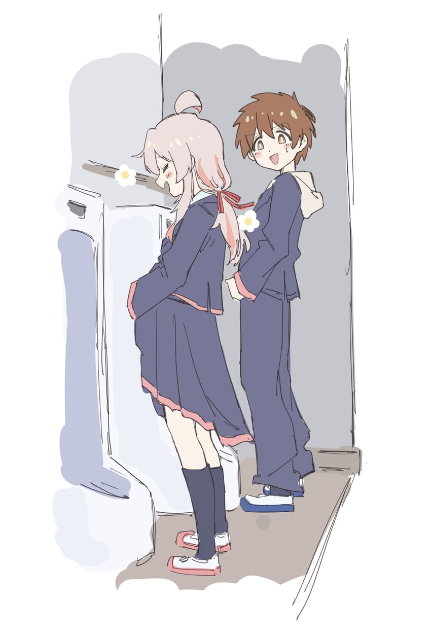 oyama mahiro and sakurada yuuta (onii-chan wa oshimai!) drawn by yuzuponzup