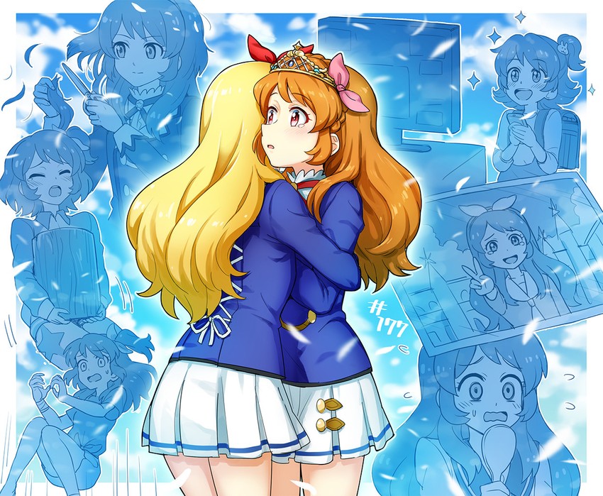 hoshimiya ichigo and ozora akari (aikatsu!) drawn by yoban