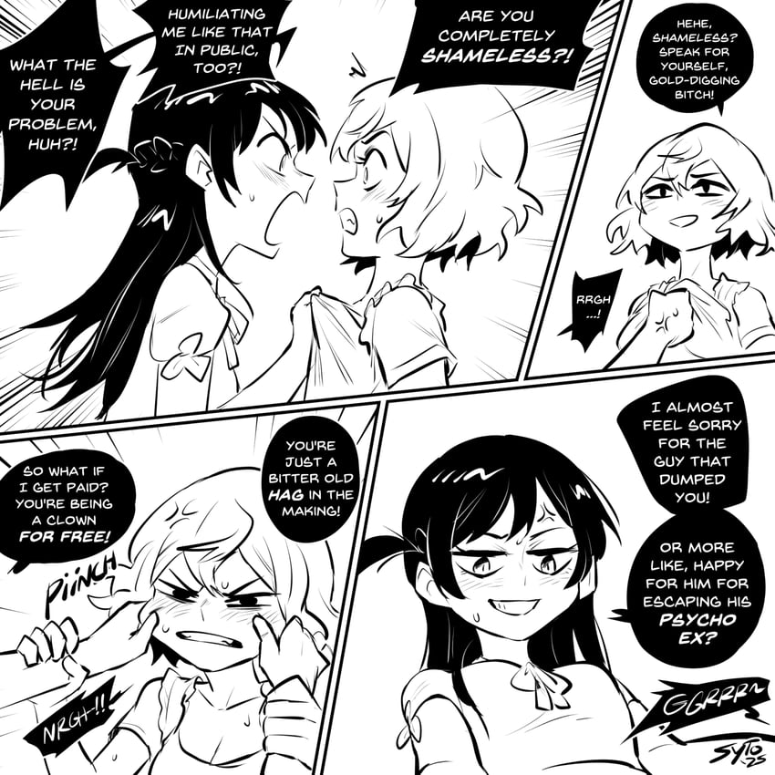 mizuhara chizuru and nanami mami (kanojo okarishimasu) drawn by sytokun